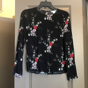 Black patterned blouse
